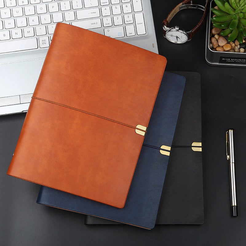 Manufacturer'S Ready-Made Six-Hole Loose-Leaf Notebook Loose-Leaf Notebook Retro Leather-Bound Notepad Diary - Image 2