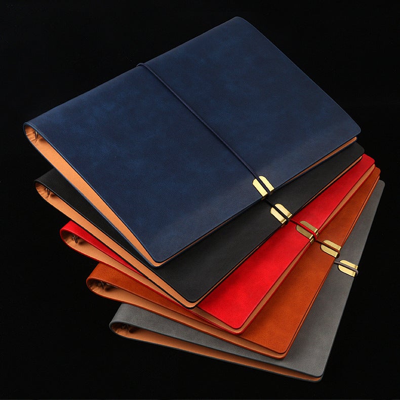 Manufacturer'S Ready-Made Six-Hole Loose-Leaf Notebook Loose-Leaf Notebook Retro Leather-Bound Notepad Diary - Image 4