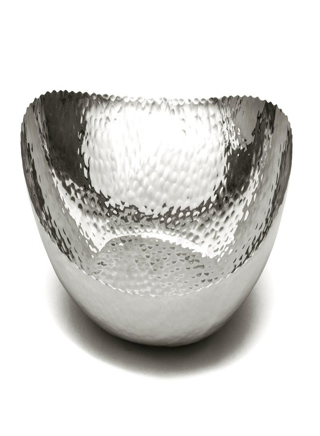 Monarch Abode Decorative Bowl for Home Decor - 12.75-Inch Polished Stainless Steel Hand Hammered Key Bowls for Entryway Table, Fruit & Potpourri Bowl for Centerpiece, Modern Catch All Key Holder Bowl - Image 1