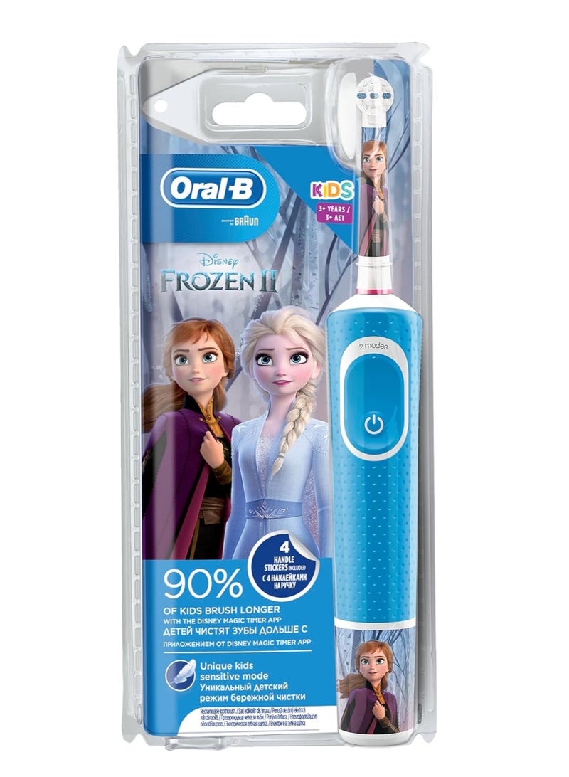 أورال بي فرشاة اسنان كهربائية للاطفال من اورال بي، لعمر 3-5 سنوات، اوتوماتيكي،فروزن - Image 1