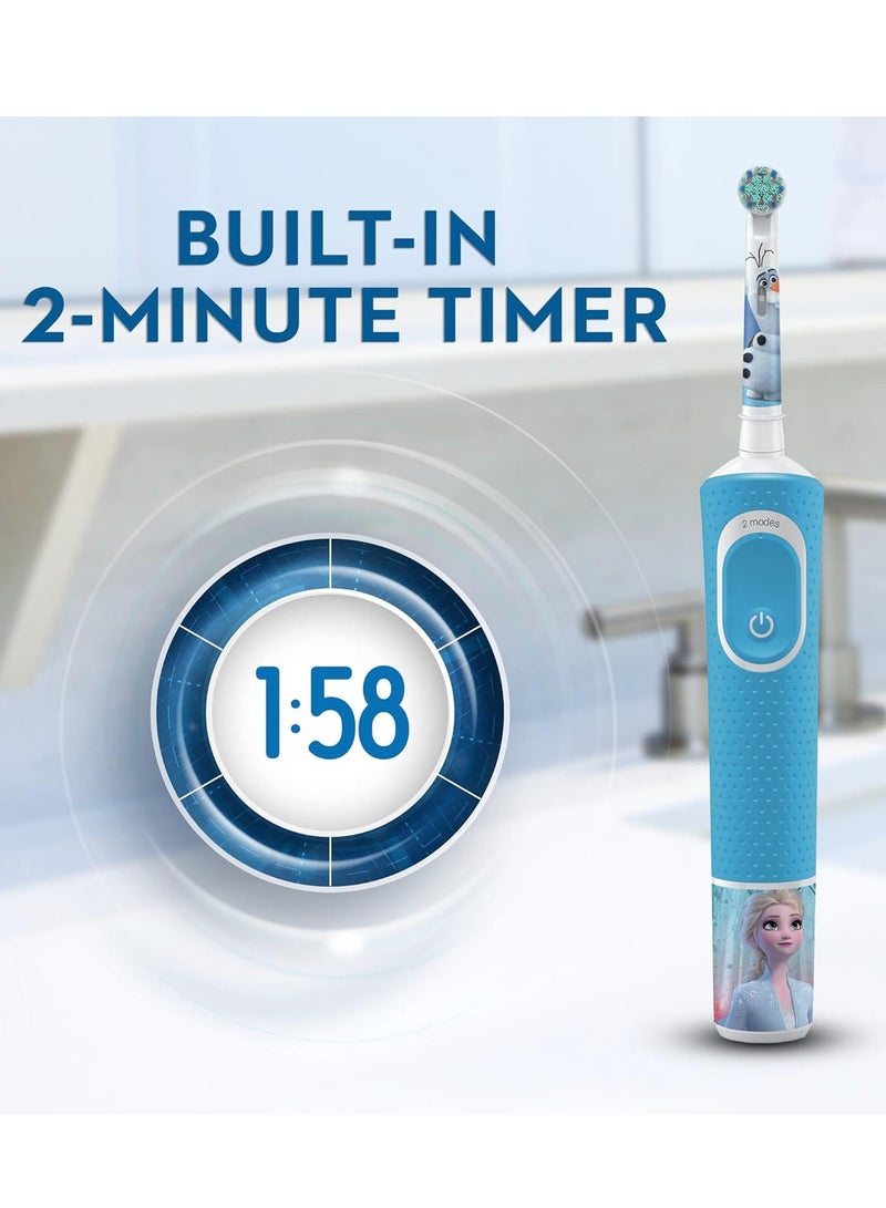 أورال بي فرشاة اسنان كهربائية للاطفال من اورال بي، لعمر 3-5 سنوات، اوتوماتيكي،فروزن - Image 2