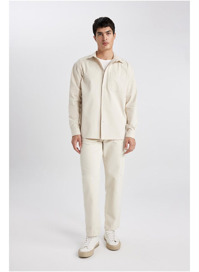 DeFacto - Man Relax Fit Woven Long Sleeve Shirt - Image 1