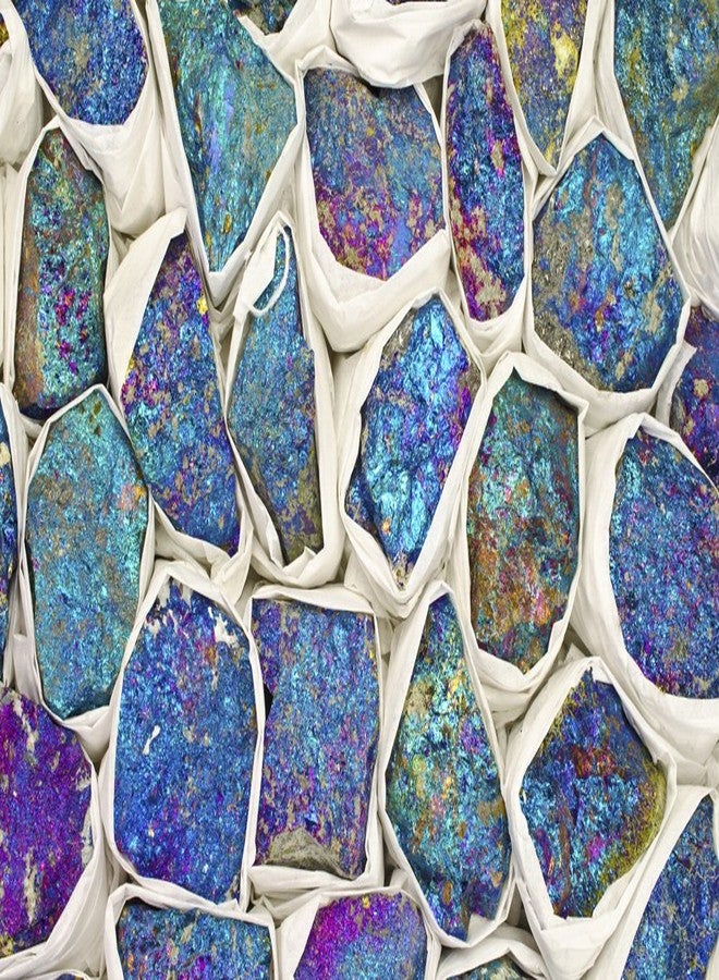 Digging Dolls: 3 Pieces of Chalcopyrite Peacock Ore from Mexico - Each Piece 1.25"-1.75" - Raw Natural Crystals, Rocks, Stones for Wire Wrapping, Jewelry Making, Educational Specimens, Reiki - Image 1