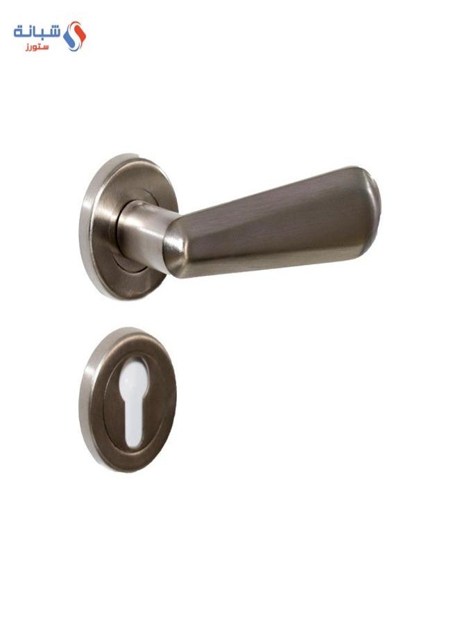 AHRAM Rosette Door handle Set Sicuro CADDY– Chrom Matt – FH1151R01CC201 