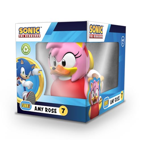 TUBBZ Boxed Edition Amy Rose Collectible Vinyl Rubber Duck Figure - Official Sonic The Hedgehog Merchandise - TV, Movies & Video Games - Image 1