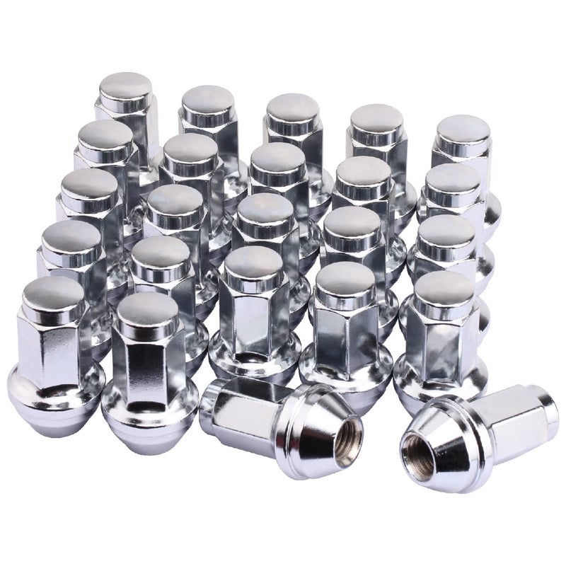 Set of 24 14x20mm 1316 Hex OEM Factory Style Large Acorn Seat Lug Nuts for 20012014 F150 Expedition Navigator Factory Wheels Large Acorn Seat