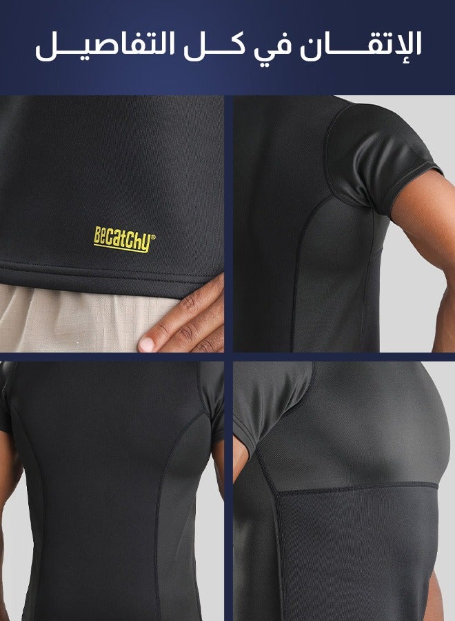 The Original Becatchy Body Shaping and Slimming Thermal Corset T-Shirt For Men