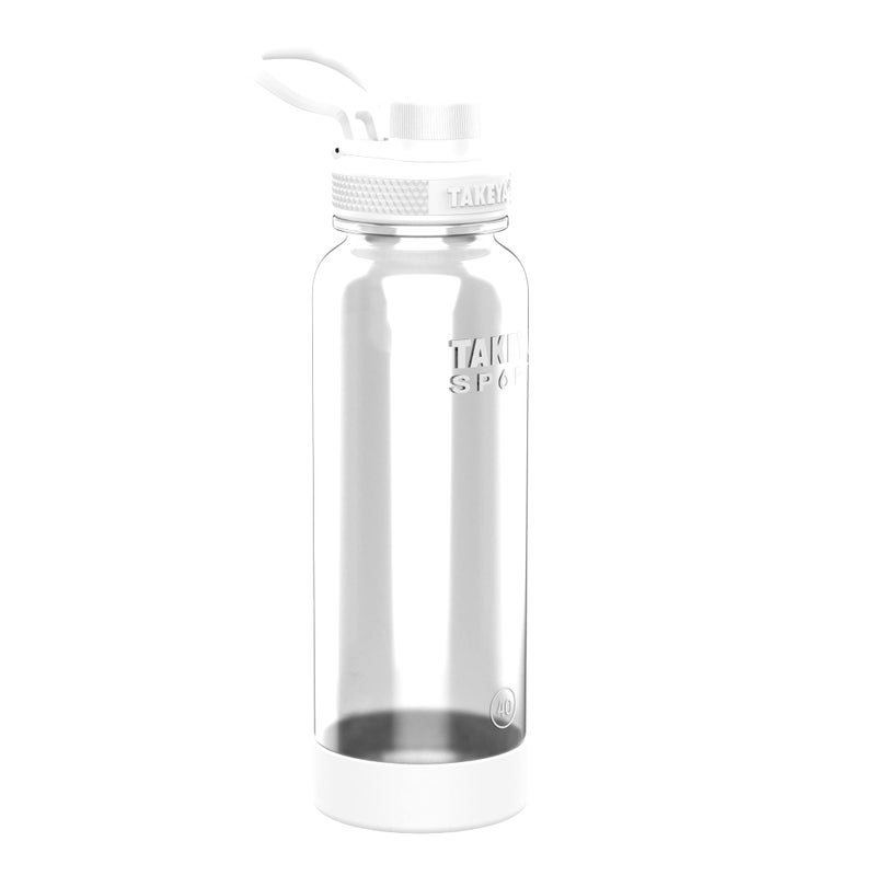 Takeya Sport 40 oz Tritan Plastic Water Bottle with Spout Lid  Premium Quality  BPA Free  Extreme Air - Image 1