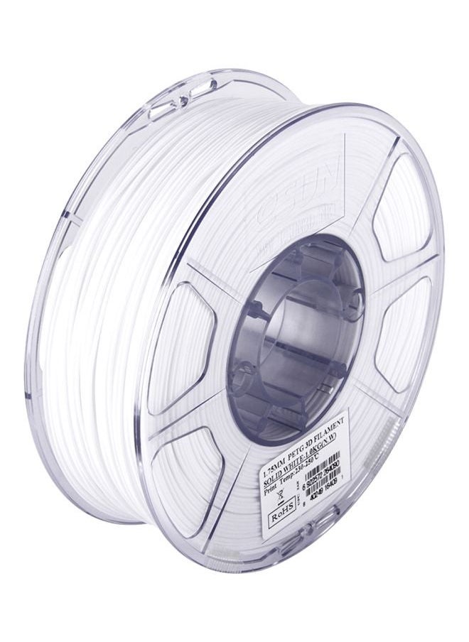 NIBEMINENT PETG 3D Printer Filament Solid White  - Image 5