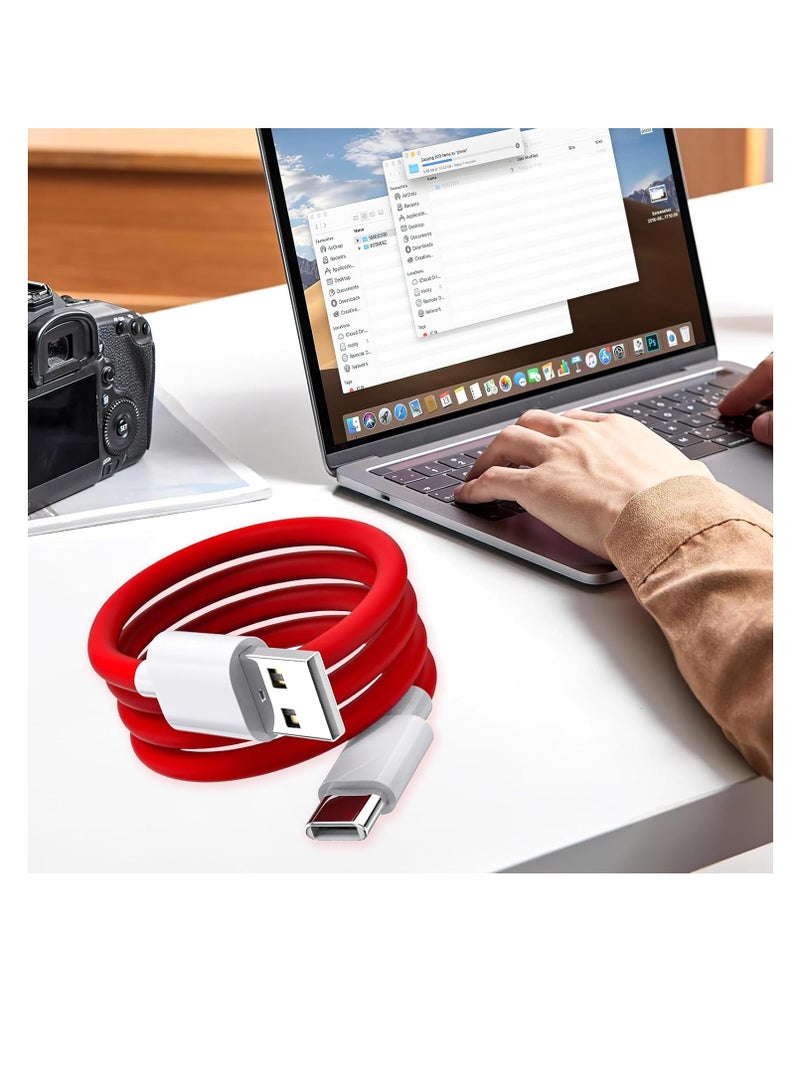 1Pack 3.3 Feet USB C Charging Cable ,80W Warp Charge cable for OnePlus 13/12R/11/11R/10/10 Pro/9/8T/8 Pro/Nord 2T/7 Pro/7T/6T/6/5T/5/3T  - Image 2