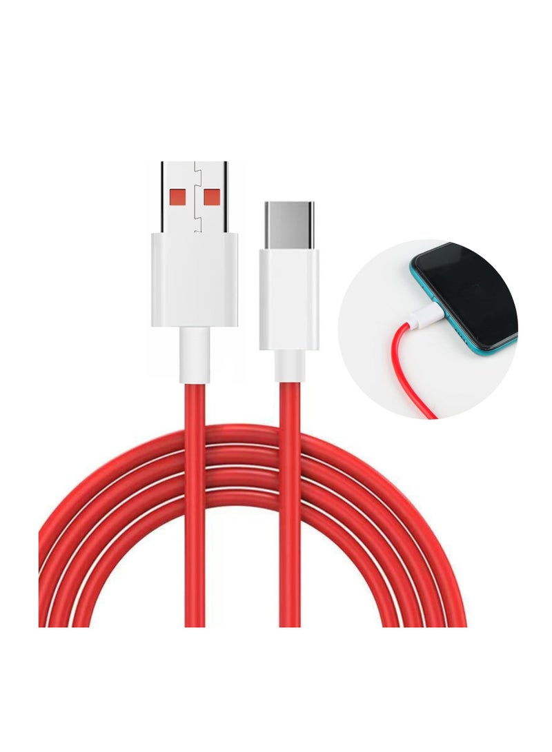 1Pack 3.3 Feet USB C Charging Cable ,80W Warp Charge cable for OnePlus 13/12R/11/11R/10/10 Pro/9/8T/8 Pro/Nord 2T/7 Pro/7T/6T/6/5T/5/3T  - Image 3