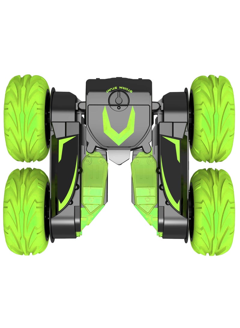 ROLL UP KIDS RC Double Flip Stunt Racing Car ,Off-Road 4WD Car, 2.4Ghz Remote Control. Double-Sided Rotating Tumbling Vehicle Flips 360 - Image 2