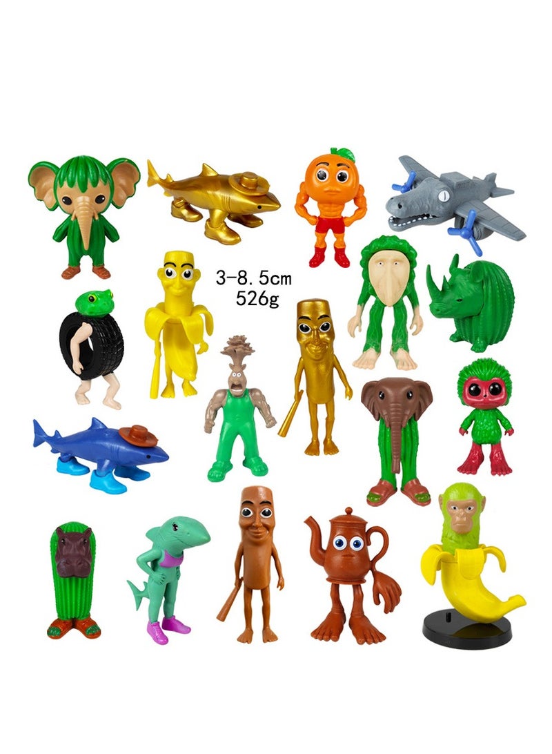 Y&D 18 pcs TungTungSahur Figure Toys For Fans  Series Figures Model Birthday Cake Toppers