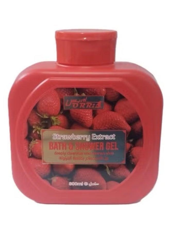 Orris Strawberry  Extract Bath And Shower Gel 800 Ml - Image 1