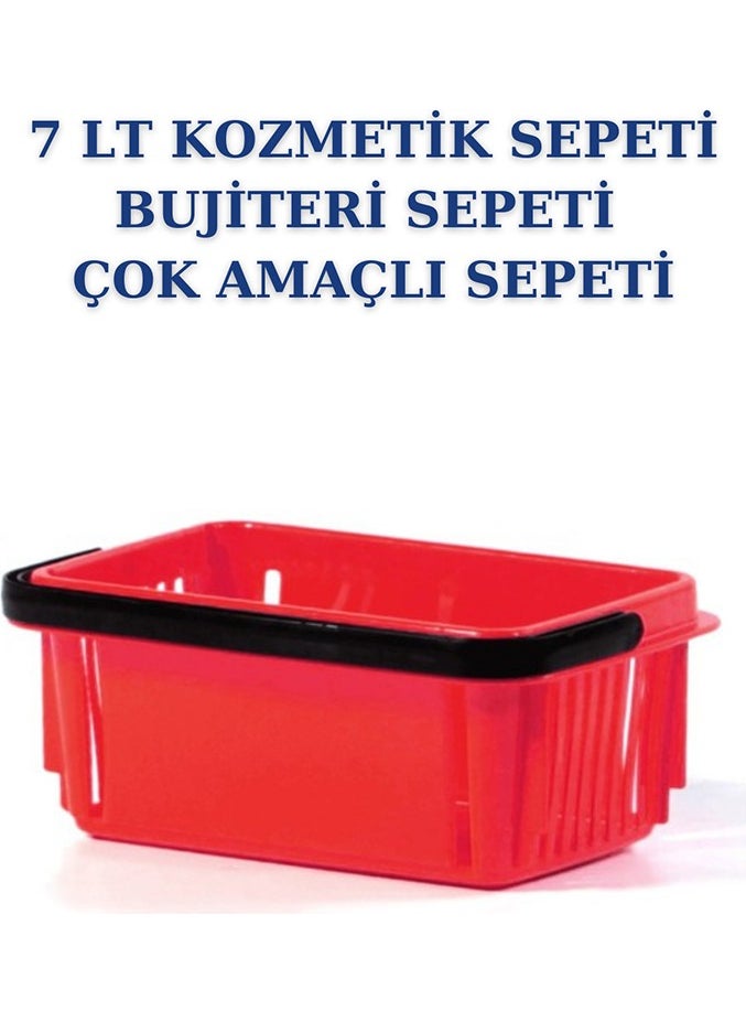 Manken İstanbul Model Istanbul 3 Pieces 7 Liters Cosmetics Basket Bijouterie Basket Stationery Basket Hardware Basket  - Image 2