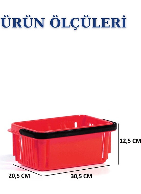Manken İstanbul Model Istanbul 3 Pieces 7 Liters Cosmetics Basket Bijouterie Basket Stationery Basket Hardware Basket  - Image 3