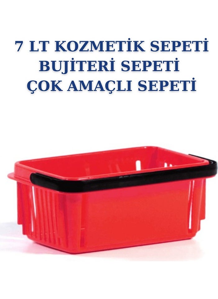 Manken İstanbul Model Istanbul 3 Pieces 7 Liters Cosmetics Basket Bijouterie Basket Stationery Basket Hardware Basket  - Image 4