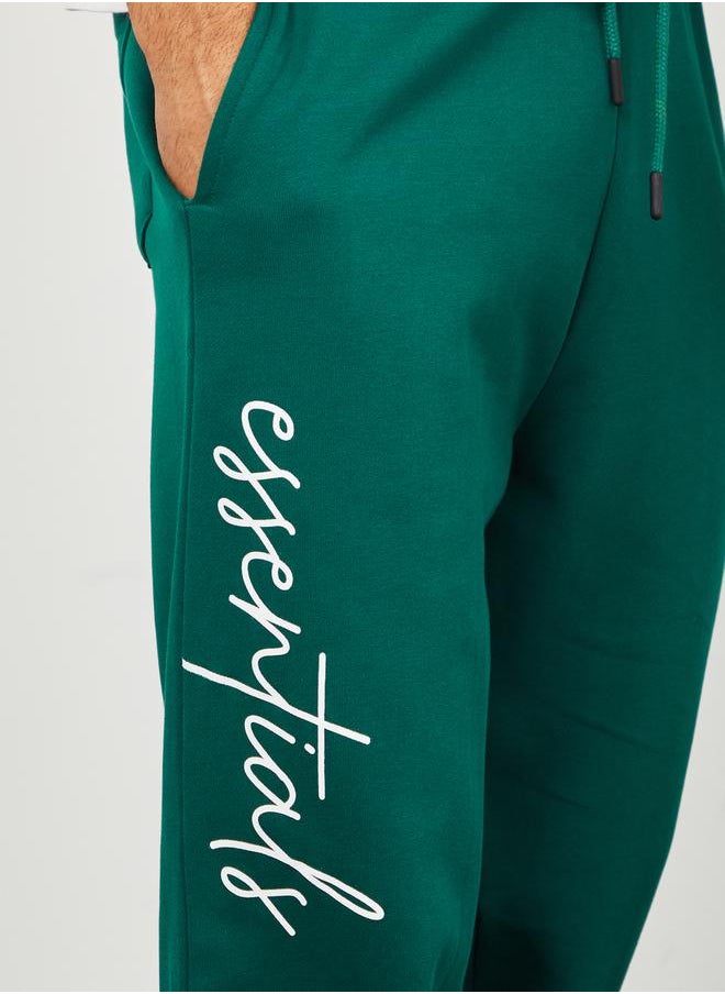 Styli - Slogan Print Oversized Fit Jogger with Slip Pocket - Image 1