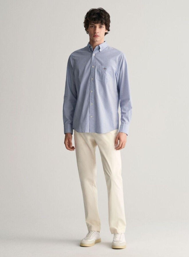 Gant Regular Fit Banker Stripe Poplin Shirt - Image 2