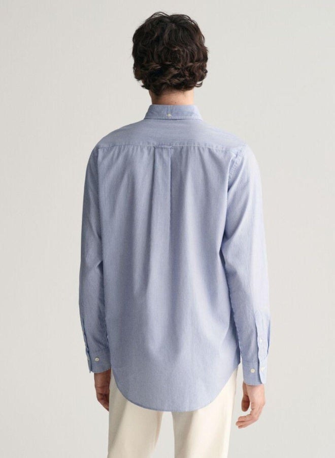 Gant Regular Fit Banker Stripe Poplin Shirt - Image 4