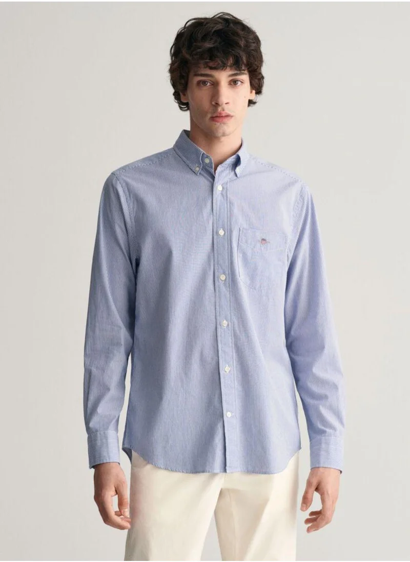 غانت Gant Regular Fit Banker Stripe Poplin Shirt