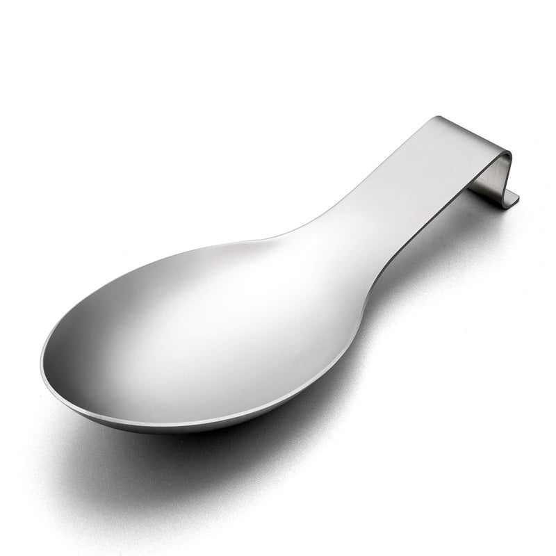LIANYU Stainless Steel Spoon Rest Spatula Ladle Holder Heavy Duty Dishwasher Safe