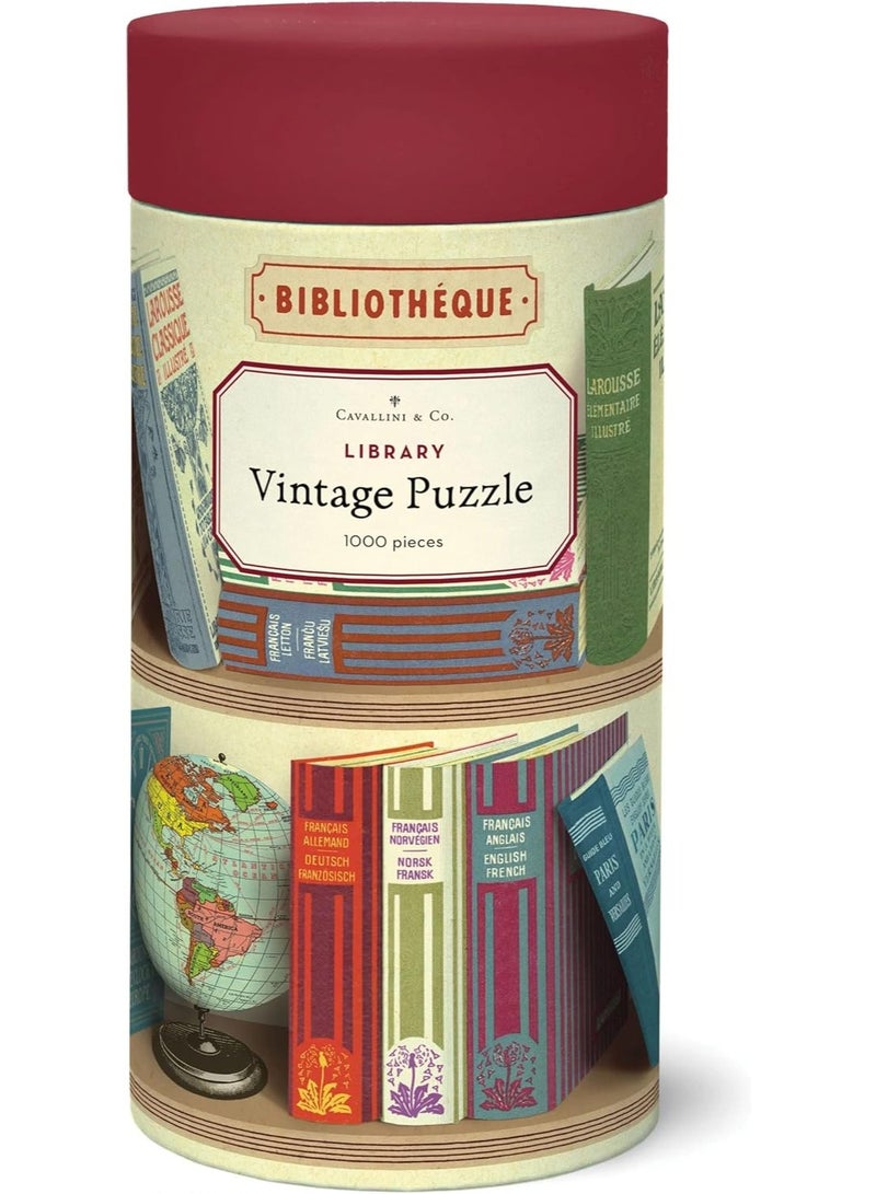 Cavallini & Co. Cavallini 1000 Piece Puzzle, Library Books (PZL/Book) - Image 1