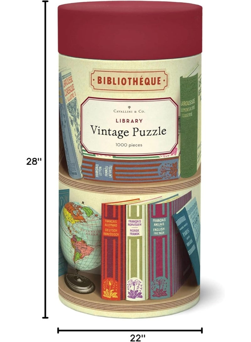 Cavallini & Co. Cavallini 1000 Piece Puzzle, Library Books (PZL/Book) - Image 3