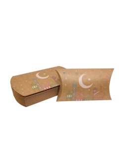 Generic 12pcs 12*7*2.5cm Ramadan candy gift box Eid Mubarak Ramadan Kareem Eid Al-adha party decorations cookie biscuit treat box Muslim Islamic festival party supplies  - Image 2