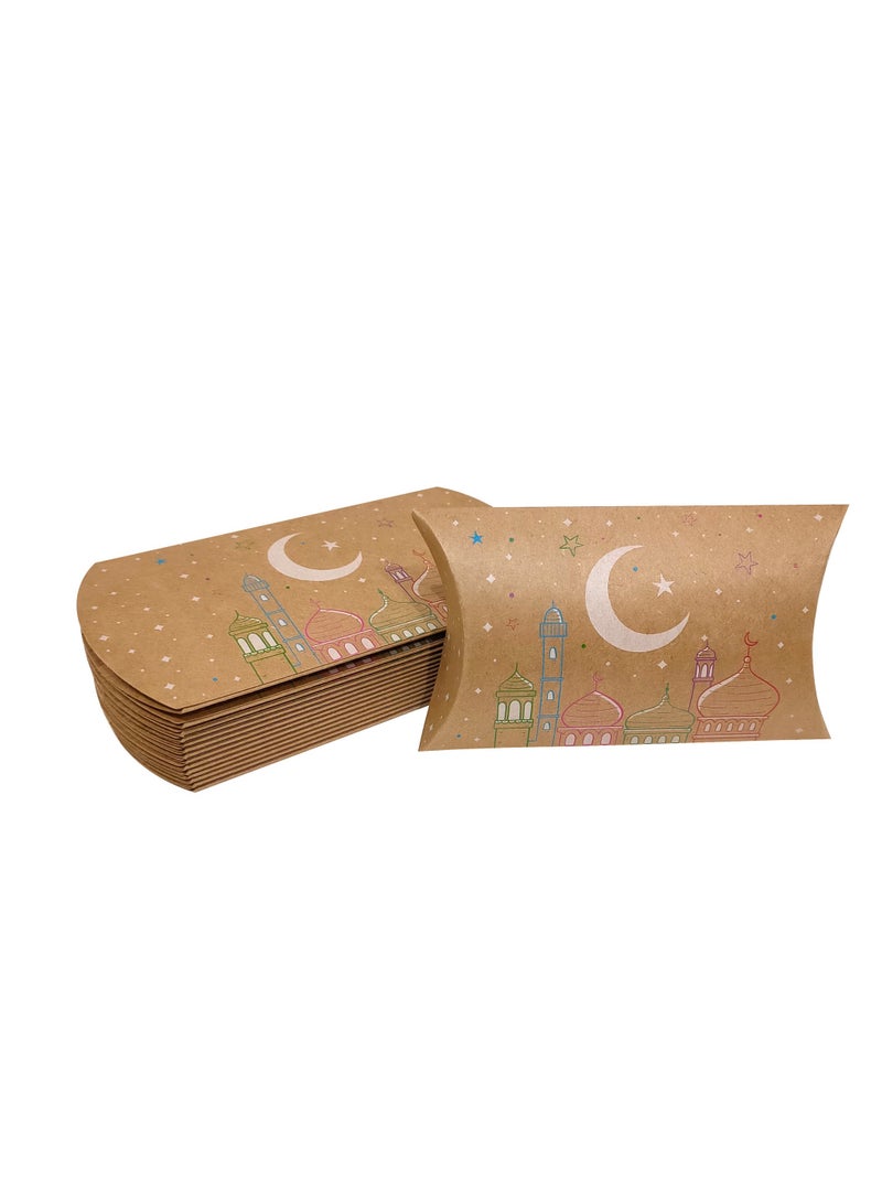 12pcs 12*7*2.5cm Ramadan candy gift box Eid Mubarak Ramadan Kareem Eid Al-adha party decorations cookie biscuit treat box Muslim Islamic festival party supplies - Image 2