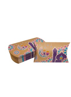 Generic 12pcs 12*7*2.5cm Ramadan candy gift box Eid Mubarak Ramadan Kareem Eid Al-adha party decorations cookie biscuit treat box Muslim Islamic festival party supplies  - Image 4