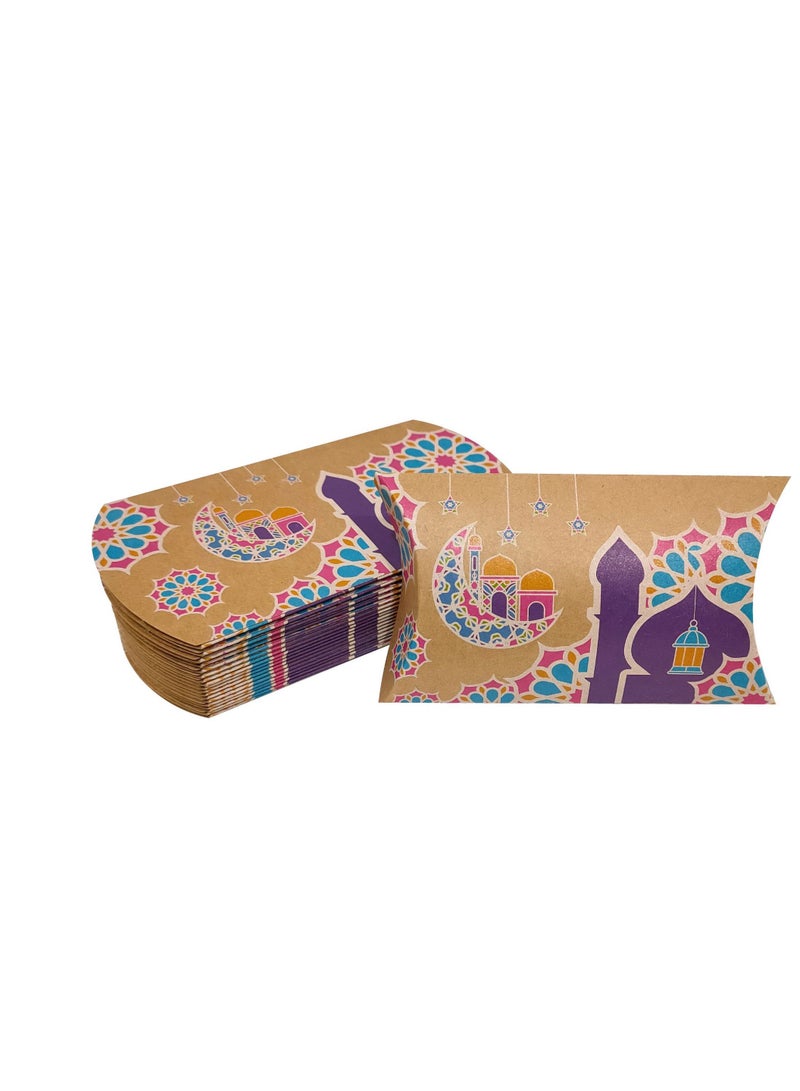 12pcs 12*7*2.5cm Ramadan candy gift box Eid Mubarak Ramadan Kareem Eid Al-adha party decorations cookie biscuit treat box Muslim Islamic festival party supplies - Image 4