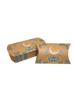 Generic 12pcs 12*7*2.5cm Ramadan candy gift box Eid Mubarak Ramadan Kareem Eid Al-adha party decorations cookie biscuit treat box Muslim Islamic festival party supplies  - Image 5
