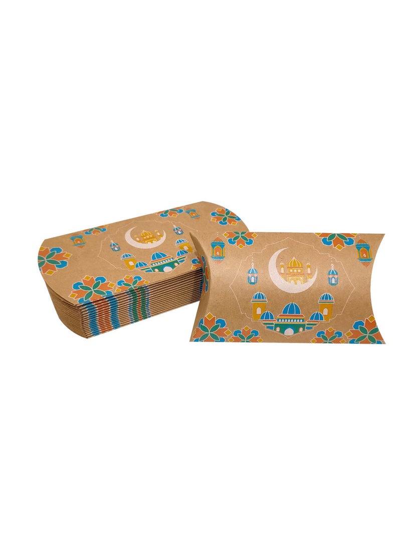 12pcs 12*7*2.5cm Ramadan candy gift box Eid Mubarak Ramadan Kareem Eid Al-adha party decorations cookie biscuit treat box Muslim Islamic festival party supplies - Image 5