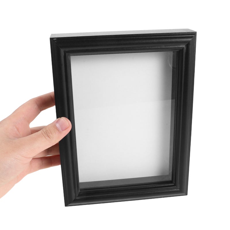 Black Wood Insect Specimen Display Frame with Clear Glass for Storage and Showcase - Image 4