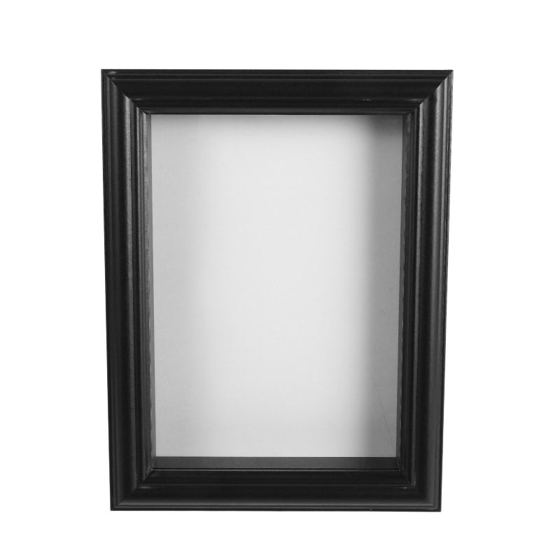 Black Wood Insect Specimen Display Frame with Clear Glass for Storage and Showcase - Image 1