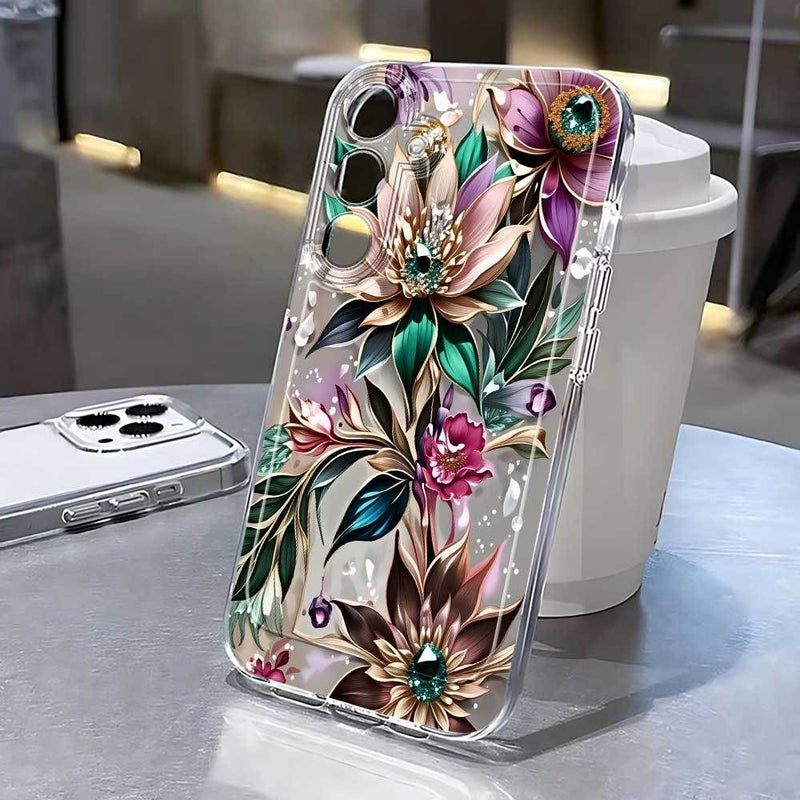 Patterned Phone Case Transparent TPU Soft Back Cover Compatible With Samsung Galaxy S26 S25 S24 S23 S22 S21 A10 A12 A13 A14 A15 A16 A20 A22 A23 A24 A25 A30 A33 A34 A35 A52 A53 A50 A54 A72 A73 M10 And Galaxy A42 5G Mixed Color - Image 2