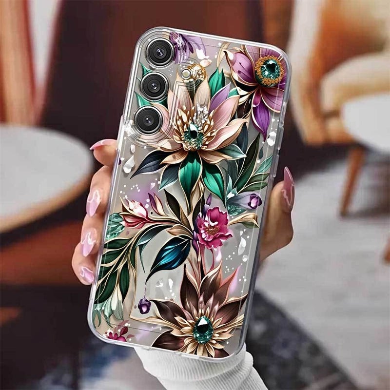 Patterned Phone Case Transparent TPU Soft Back Cover Compatible With Samsung Galaxy S26 S25 S24 S23 S22 S21 A10 A12 A13 A14 A15 A16 A20 A22 A23 A24 A25 A30 A33 A34 A35 A52 A53 A50 A54 A72 A73 M10 And Galaxy A42 5G Mixed Color - Image 5