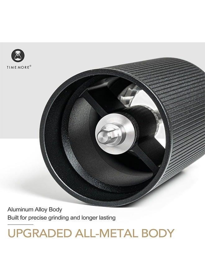 TIMEMORE Chestnut C2S Manual Coffee Grinder with Internal Adjustable Grind Setting, Capacity 20g Hand Coffee Grinder with Stainless Steel Conical Burr, for Espresso to French Press, Black - Image 4