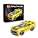 Block Builder Racing Car Building Block Set Racing Car Building Blocks for Kids and Adults Yellow - Image 2