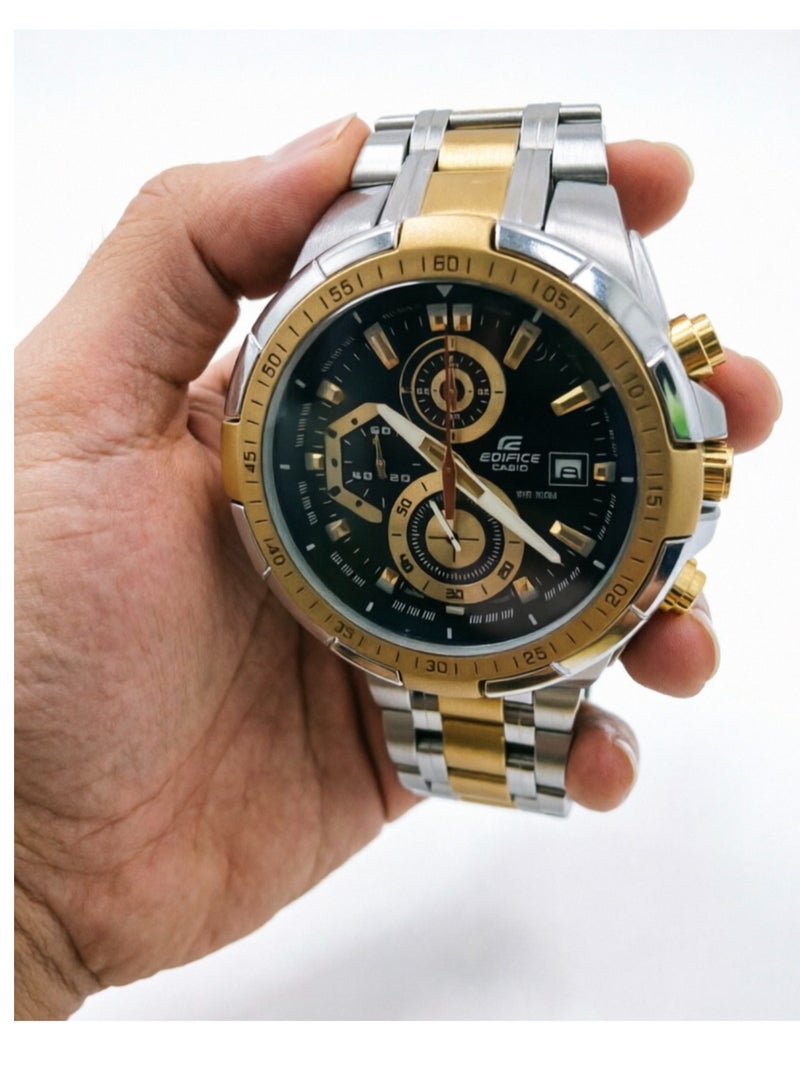CASIO Men Stainless Steel Chronograph Wrist Watch EFR-539SG-1AVUDF - Image 2