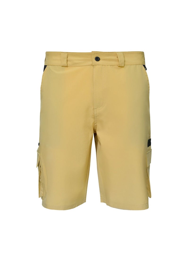 BOB MARLIN Bob Marlin Fishing Cargo Casual Boat Short Yellow Sand  - Image 1