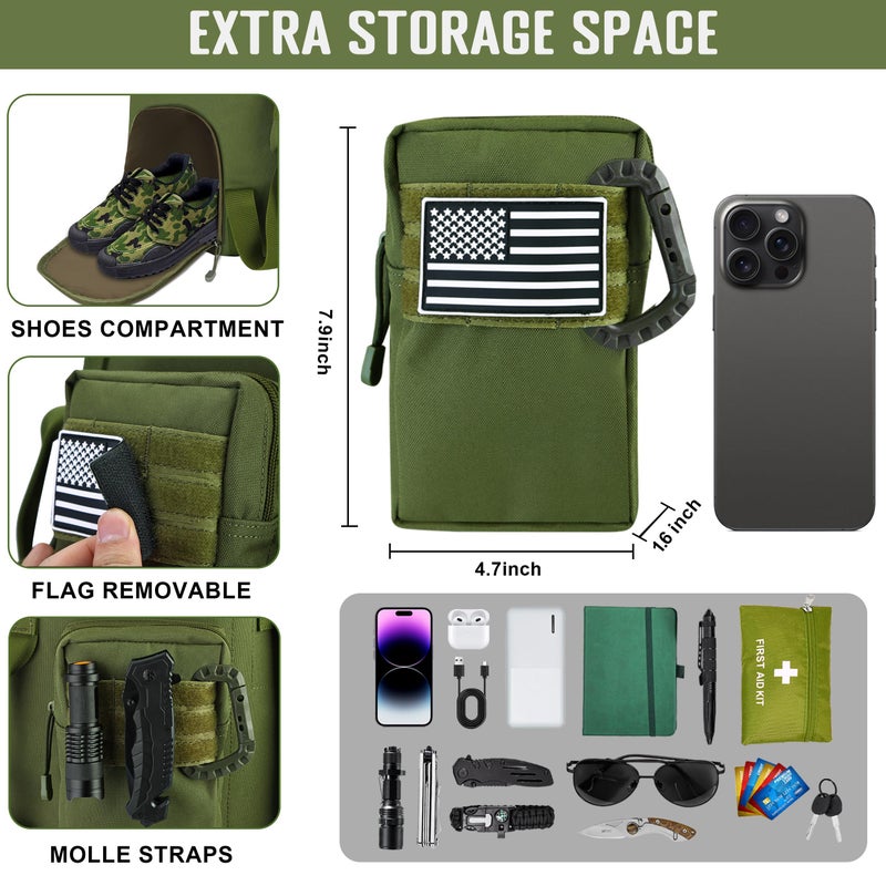 MOZETO 110L Extra Large Sea Bag, Military Duffle Bag with Backpack Straps Heavy Duty Army Duffle Bag for Camp, College Dorm or Laundry Bag - Image 4