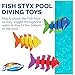 SwimWays Fish Styx Kids FishShaped Pool Diving Toys 3 Pack Bath Toys Pool Party Supplies for Kids Ages 5 and Up - Image 2
