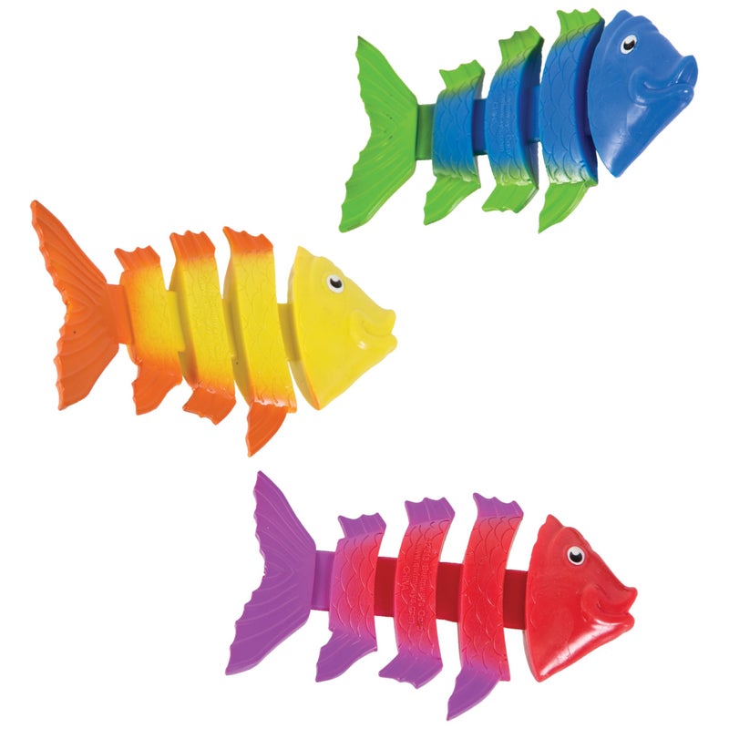 SwimWays Fish Styx Kids FishShaped Pool Diving Toys 3 Pack Bath Toys Pool Party Supplies for Kids Ages 5 and Up - Image 3