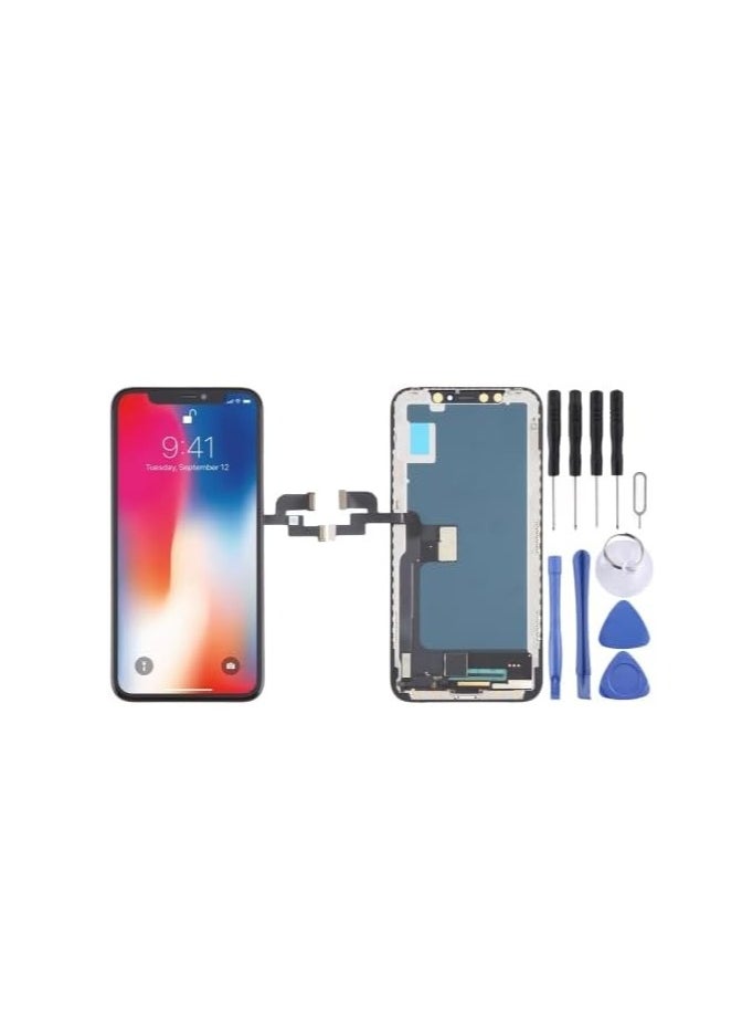 RYN - RYN® For IPhone X LCD Screen Replacement Display Assembly,5.8 inch Black, With repair tool kit and Screen Protector. Compatible models A2221 A2111 A2223 - Image 1