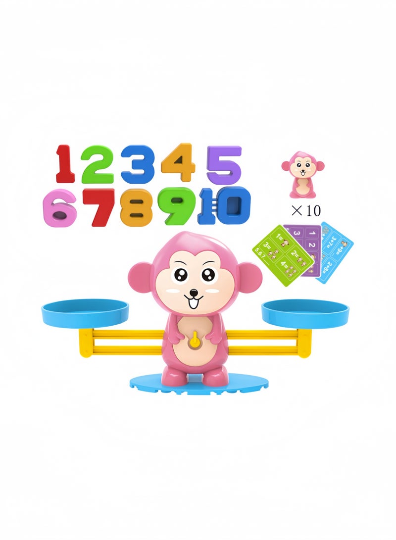 لعبة تعليمية بتصميم قرد بميزان: لعبة تربوية بتصميم القرد والجسر - Image 1