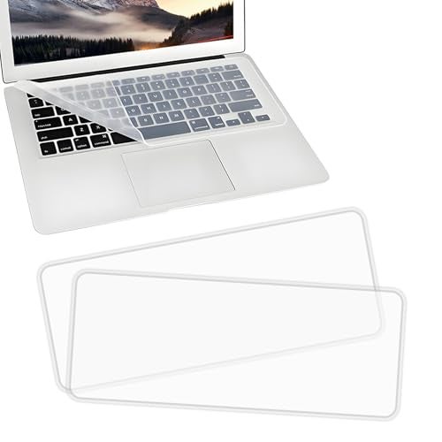 EKIND 2 Sheets Universal Waterproof and Dustproof Keyboard Cover for 15-17 Inch Laptops, with Keypad Keyboard Cover Size (L:14.17" x W:5.08"), Ultra Thin Silicone Skin Protector (Transparent) - Image 1