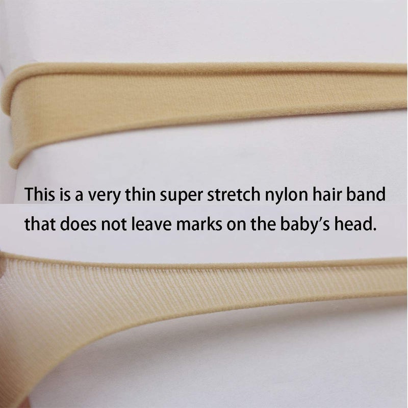 Qearl 60 Pack Soft Stretchy DIY Nylon Headbands Hair Bands Bows DIY Accessory for Newborn Baby Girls with Box - Image 5