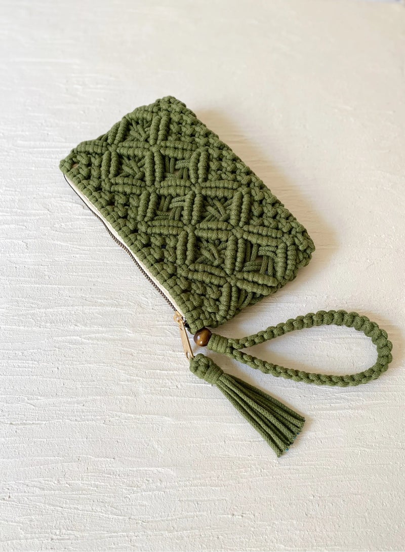 انتيكيانو حقيبة كلتش مكرمية - Image 2